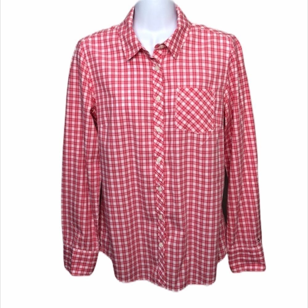 Tommy Hilfiger Pink & White Button Down Shirt